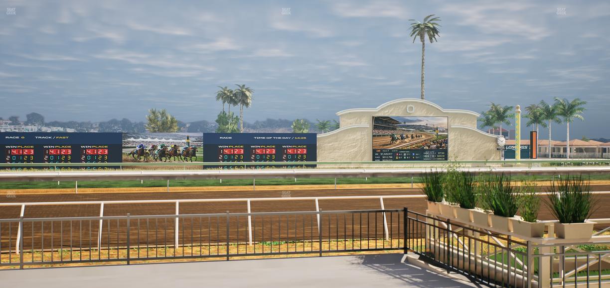 Del Mar Thoroughbred Club - Section Stretch Run Grill E Lvl 1 Tbl 12 Seat View