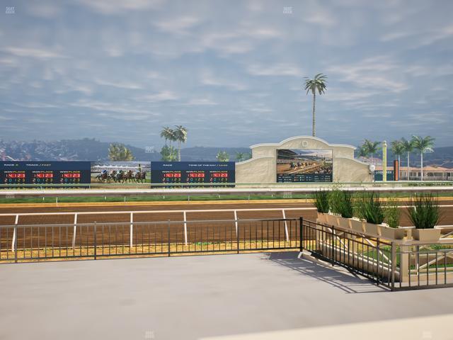Del Mar Thoroughbred Club - Section Stretch Run Grill E Lvl 1 Tbl 12 Seat View