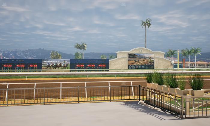 Del Mar Thoroughbred Club - Section Stretch Run Grill E Lvl 1 Tbl 12 Seat View