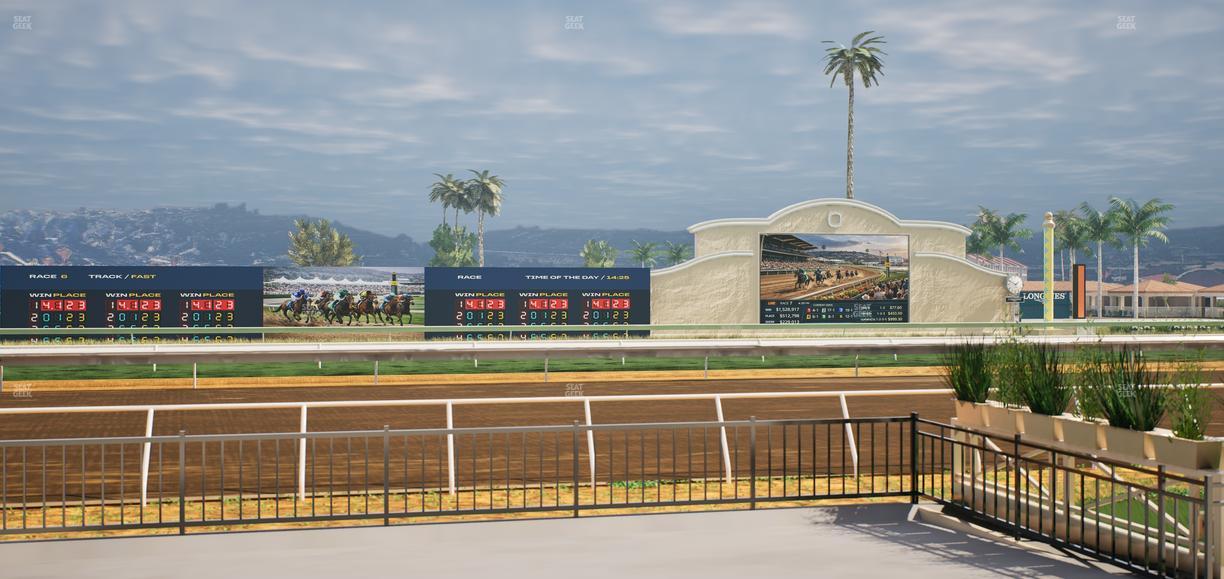 Del Mar Thoroughbred Club - Section Stretch Run Grill E Lvl 1 Tbl 13 Seat View