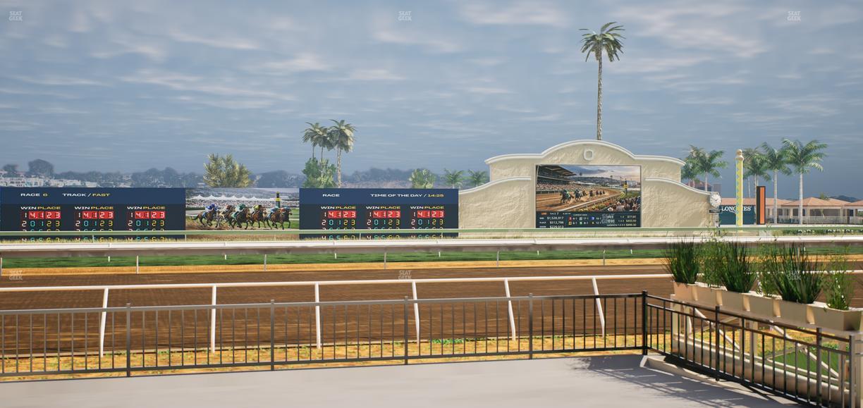 Del Mar Thoroughbred Club - Section Stretch Run Grill E Lvl 1 Tbl 13 Seat View