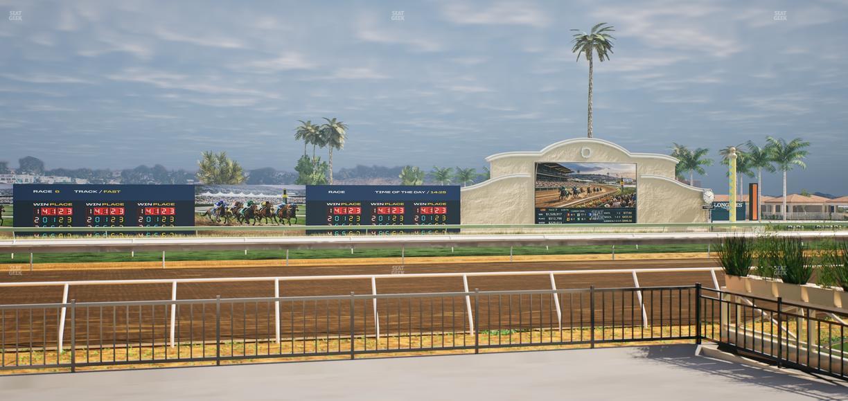 Del Mar Thoroughbred Club - Section Stretch Run Grill E Lvl 1 Tbl 14 Seat View