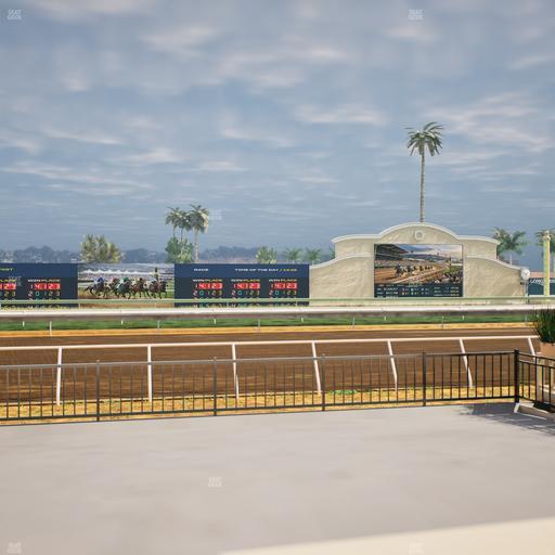 Del Mar Thoroughbred Club - Section Stretch Run Grill E Lvl 1 Tbl 14 Seat View
