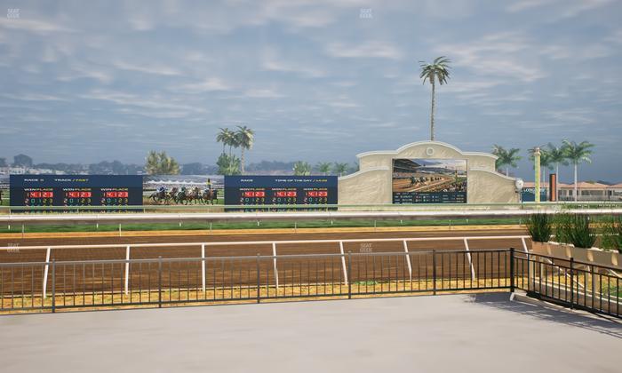 Del Mar Thoroughbred Club - Section Stretch Run Grill E Lvl 1 Tbl 14 Seat View