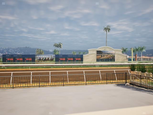 Del Mar Thoroughbred Club - Section Stretch Run Grill E Lvl 1 Tbl 14 Seat View