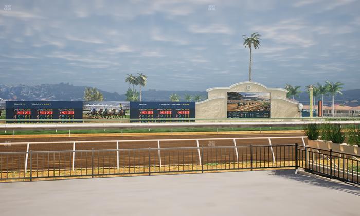 Del Mar Thoroughbred Club - Section Stretch Run Grill E Lvl 1 Tbl 14 Seat View