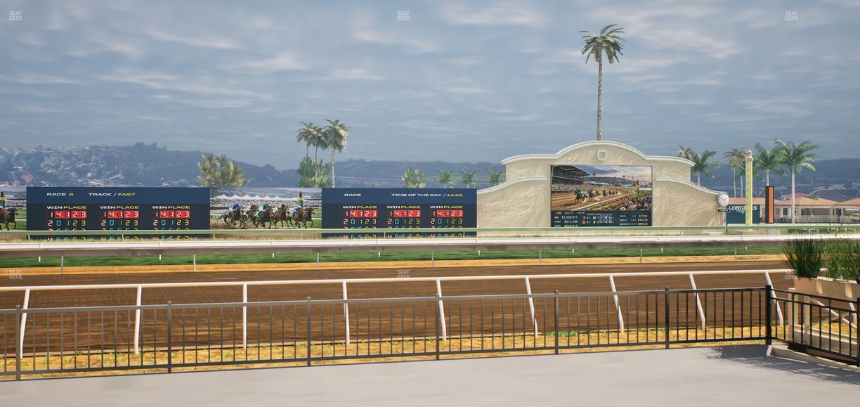 Del Mar Thoroughbred Club - Section Stretch Run Grill E Lvl 1 Tbl 15 Seat View