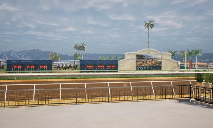 Del Mar Thoroughbred Club - Section Stretch Run Grill E Lvl 1 Tbl 15 Seat View