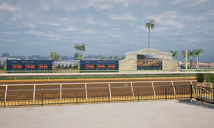 Del Mar Thoroughbred Club - Section Stretch Run Grill E Lvl 1 Tbl 15 Seat View