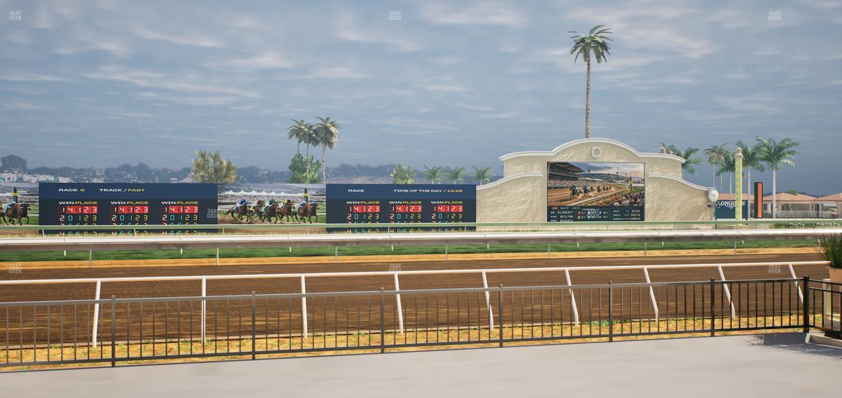 Del Mar Thoroughbred Club - Section Stretch Run Grill E Lvl 1 Tbl 16 Seat View