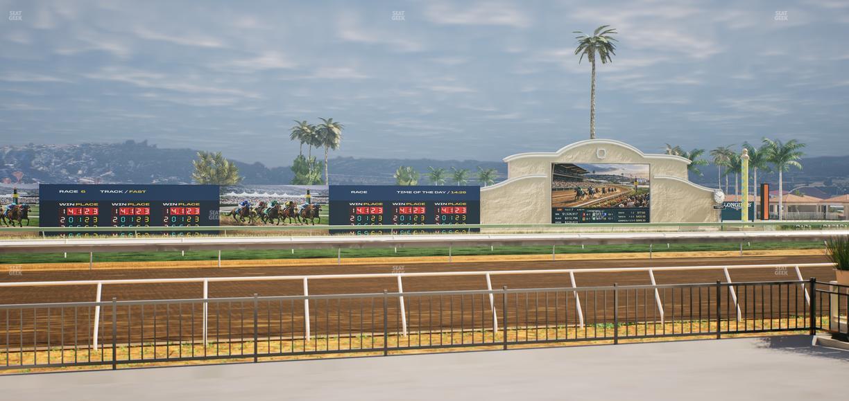 Del Mar Thoroughbred Club - Section Stretch Run Grill E Lvl 1 Tbl 16 Seat View