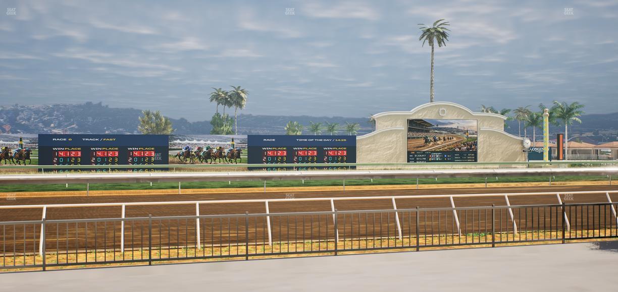 Del Mar Thoroughbred Club - Section Stretch Run Grill E Lvl 1 Tbl 17 Seat View