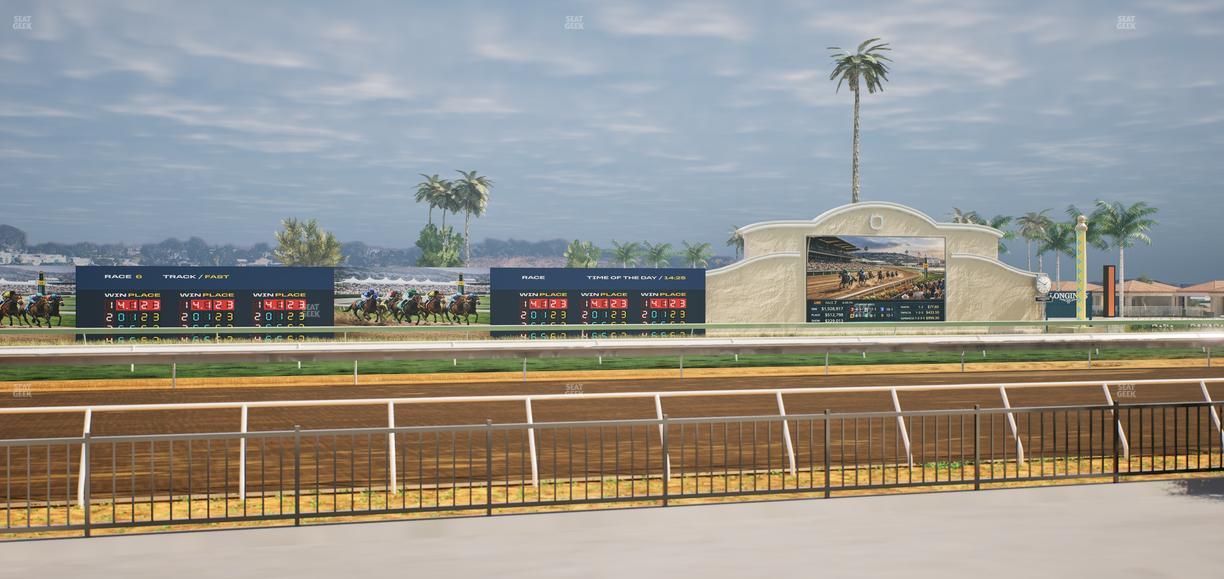 Del Mar Thoroughbred Club - Section Stretch Run Grill E Lvl 1 Tbl 17 Seat View