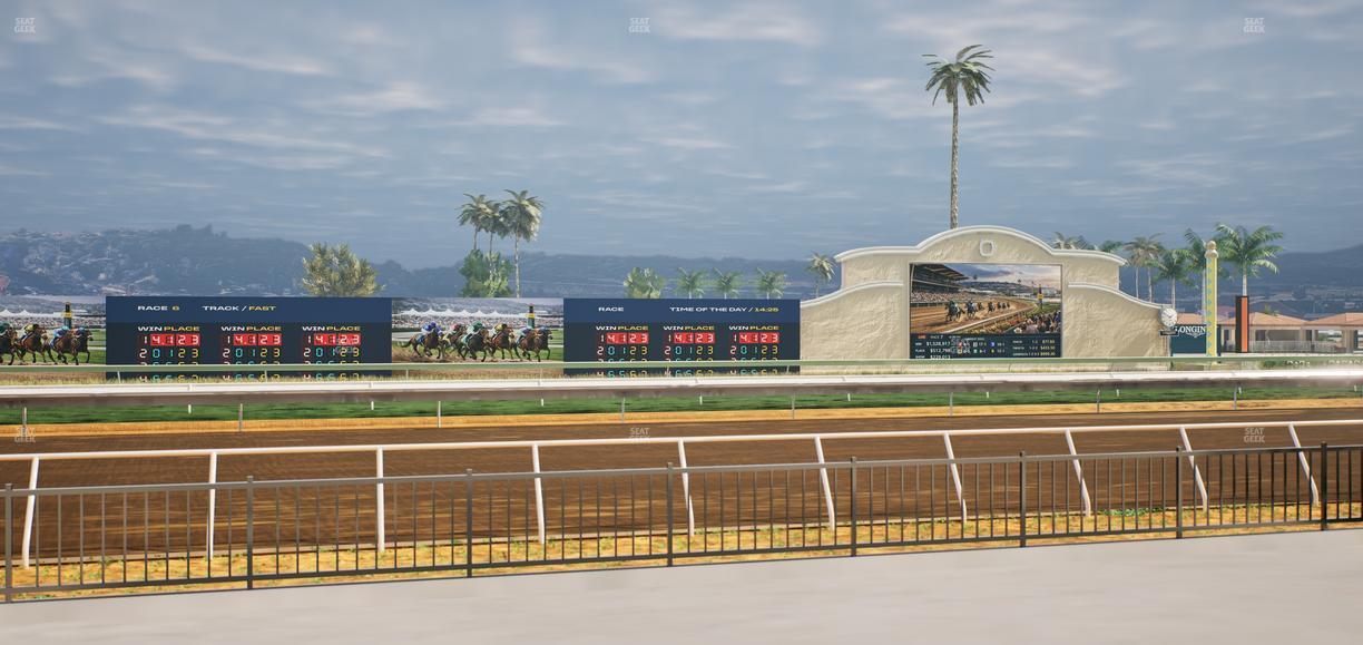Del Mar Thoroughbred Club - Section Stretch Run Grill E Lvl 1 Tbl 18 Seat View