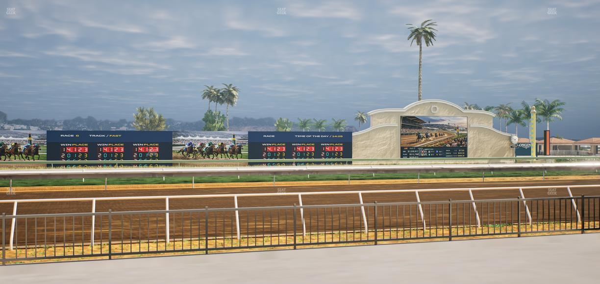 Del Mar Thoroughbred Club - Section Stretch Run Grill E Lvl 1 Tbl 18 Seat View