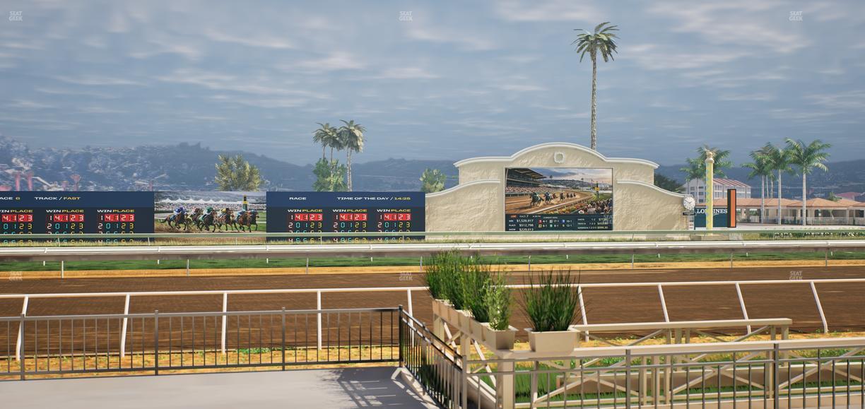 Del Mar Thoroughbred Club - Section Stretch Run Grill E Lvl 1 Tbl 20 Seat View