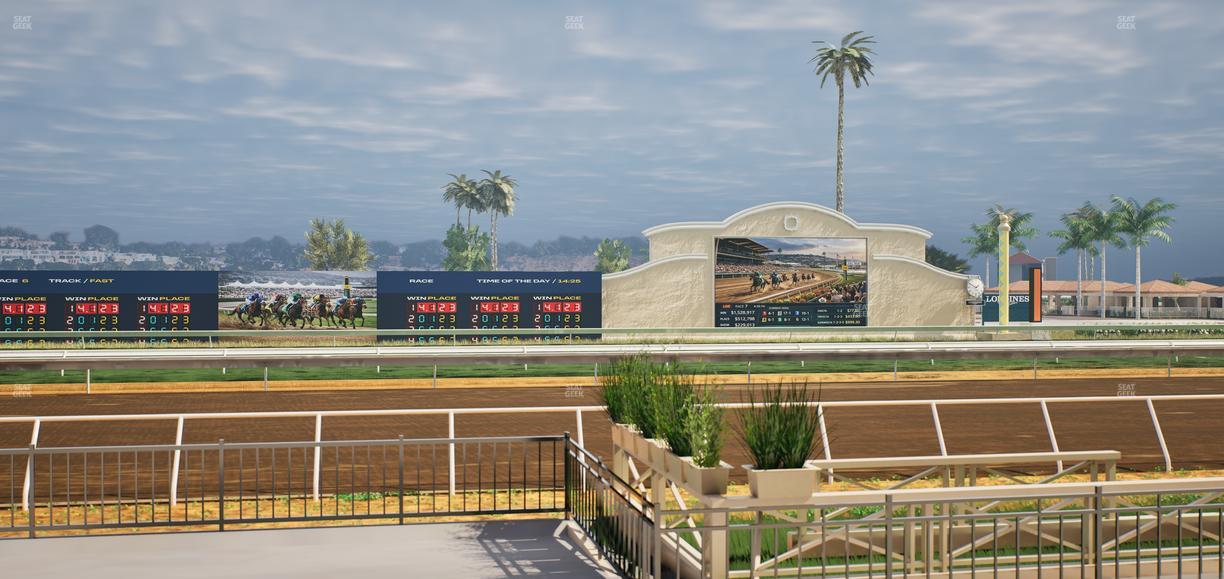 Del Mar Thoroughbred Club - Section Stretch Run Grill E Lvl 1 Tbl 20 Seat View