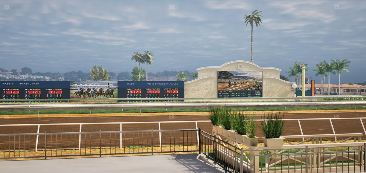 Del Mar Thoroughbred Club - Section Stretch Run Grill E Lvl 1 Tbl 21 Seat View