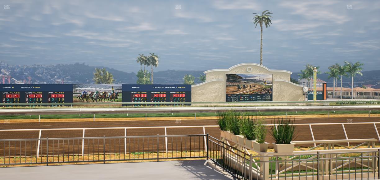 Del Mar Thoroughbred Club - Section Stretch Run Grill E Lvl 1 Tbl 21 Seat View
