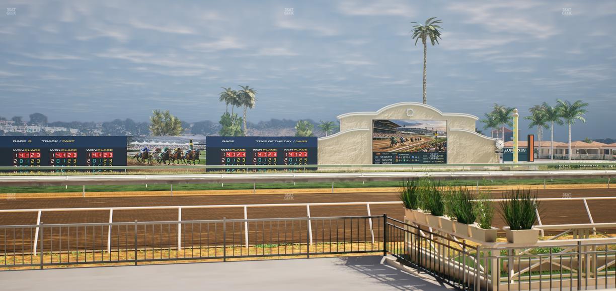 Del Mar Thoroughbred Club - Section Stretch Run Grill E Lvl 1 Tbl 22 Seat View