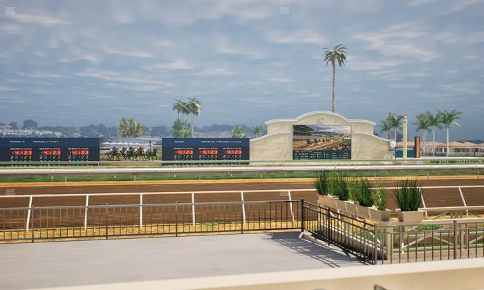 Del Mar Thoroughbred Club - Section Stretch Run Grill E Lvl 1 Tbl 22 Seat View