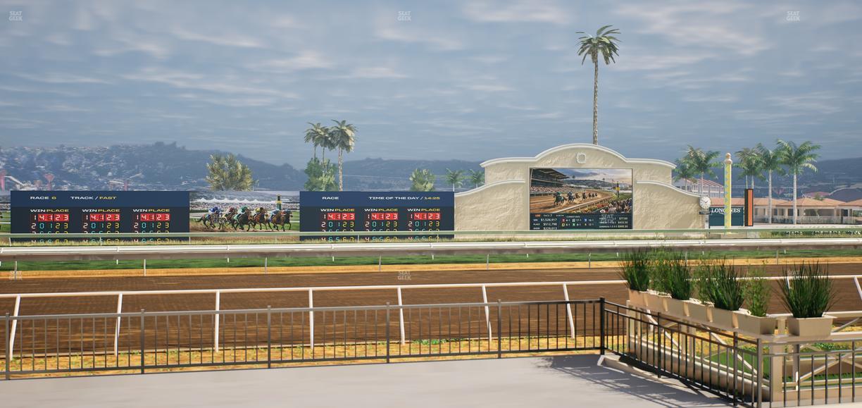 Del Mar Thoroughbred Club - Section Stretch Run Grill E Lvl 1 Tbl 23 Seat View