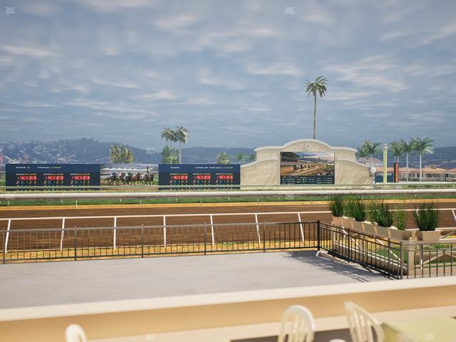 Del Mar Thoroughbred Club - Section Stretch Run Grill E Lvl 1 Tbl 23 Seat View