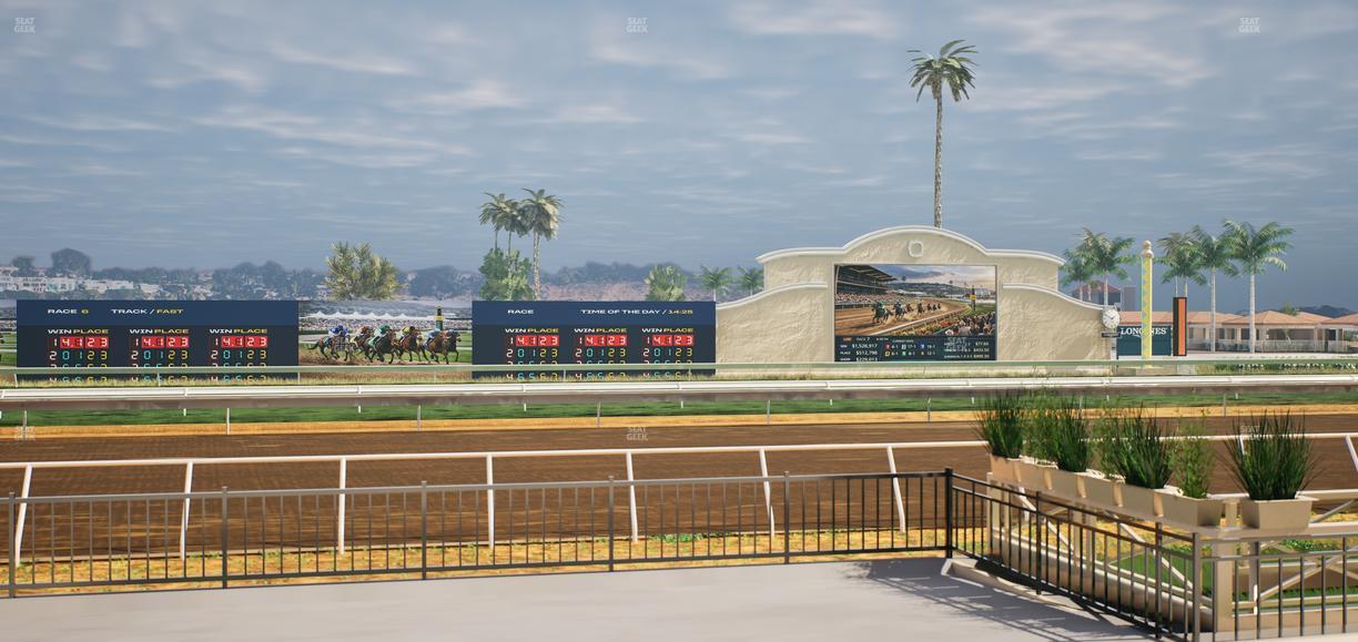 Del Mar Thoroughbred Club - Section Stretch Run Grill E Lvl 1 Tbl 23 Seat View