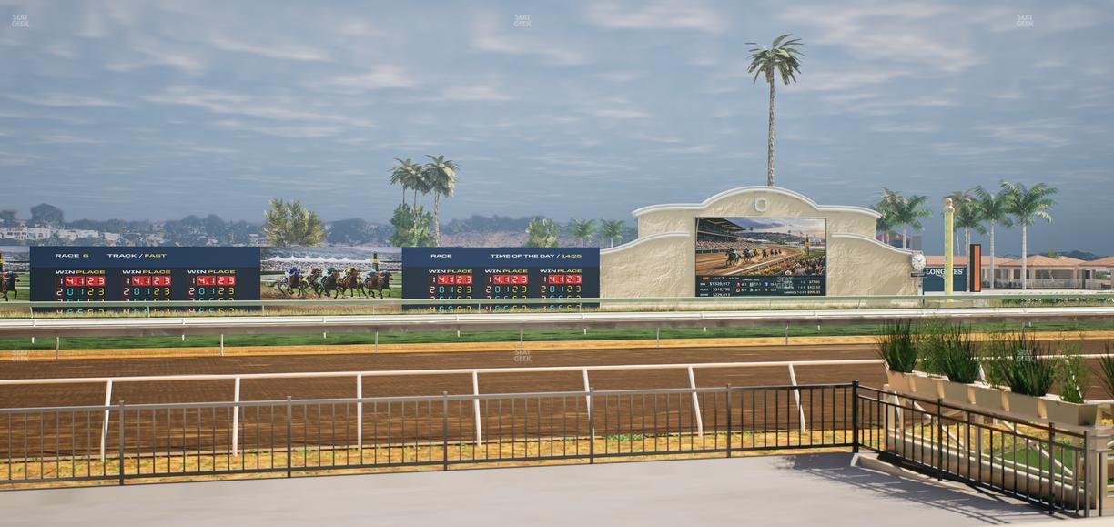 Del Mar Thoroughbred Club - Section Stretch Run Grill E Lvl 1 Tbl 24 Seat View