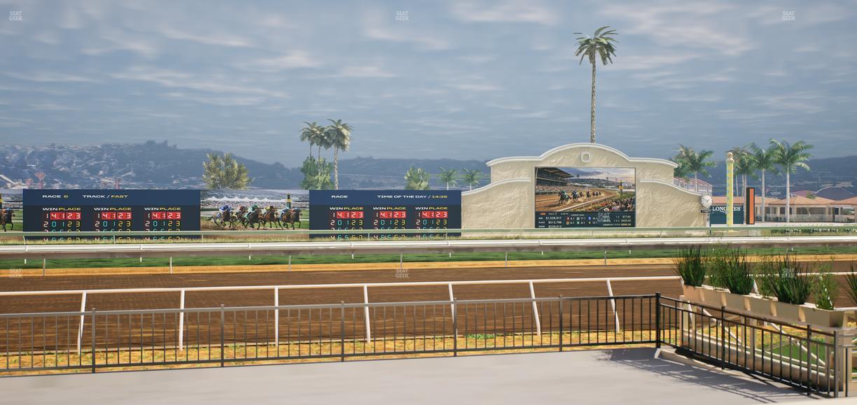 Del Mar Thoroughbred Club - Section Stretch Run Grill E Lvl 1 Tbl 24 Seat View