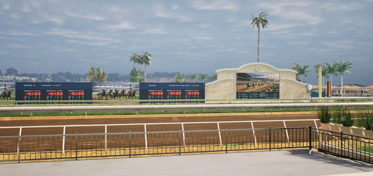 Del Mar Thoroughbred Club - Section Stretch Run Grill E Lvl 1 Tbl 25 Seat View