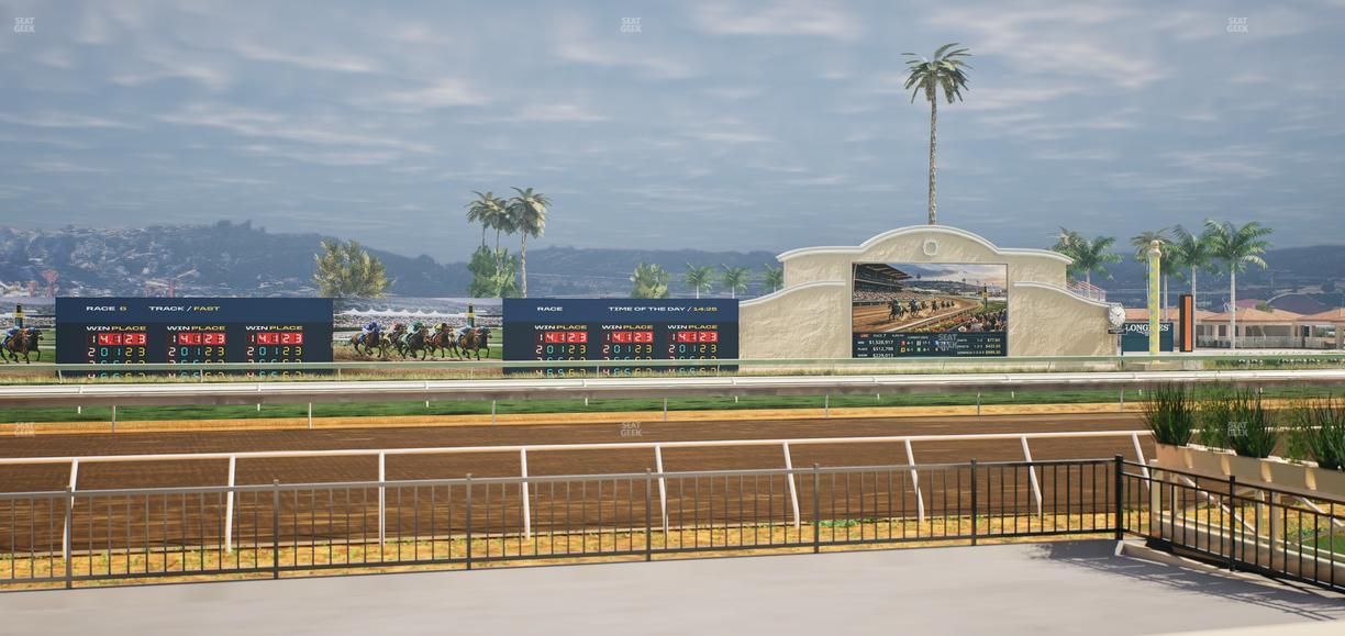 Del Mar Thoroughbred Club - Section Stretch Run Grill E Lvl 1 Tbl 25 Seat View
