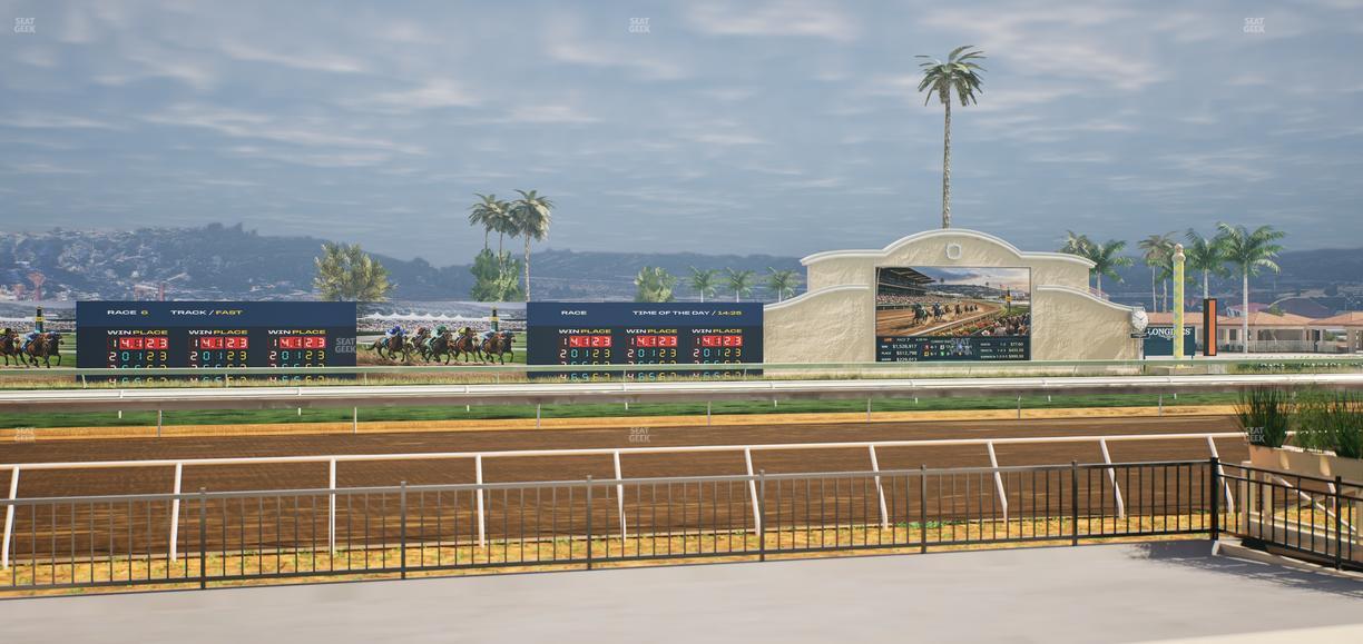 Del Mar Thoroughbred Club - Section Stretch Run Grill E Lvl 1 Tbl 26 Seat View