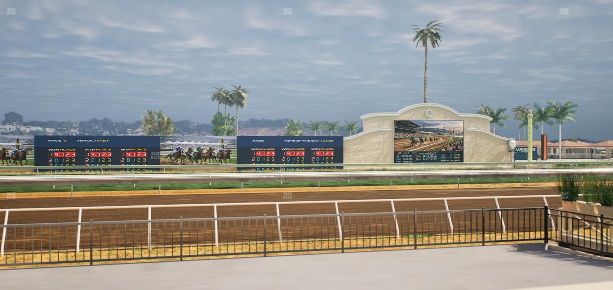 Del Mar Thoroughbred Club - Section Stretch Run Grill E Lvl 1 Tbl 26 Seat View