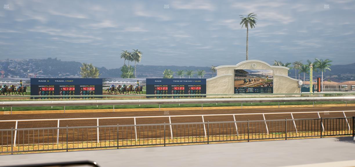 Del Mar Thoroughbred Club - Section Stretch Run Grill E Lvl 1 Tbl 28 Seat View