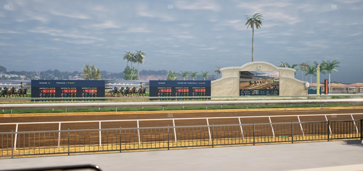 Del Mar Thoroughbred Club - Section Stretch Run Grill E Lvl 1 Tbl 28 Seat View