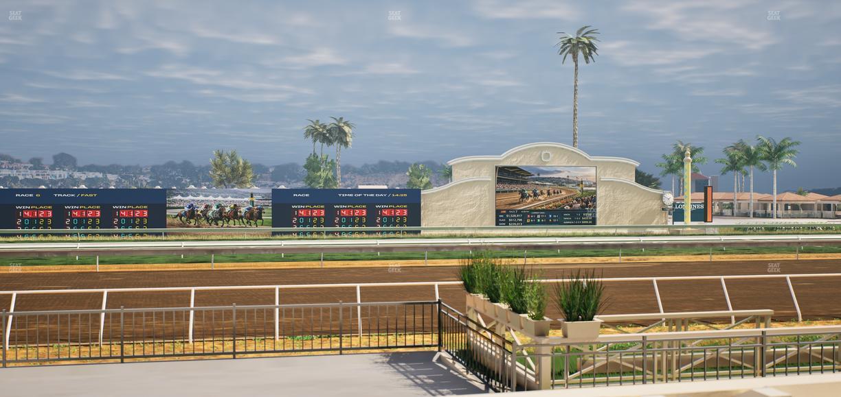 Del Mar Thoroughbred Club - Section Stretch Run Grill E Lvl 1 Tbl 31 Seat View