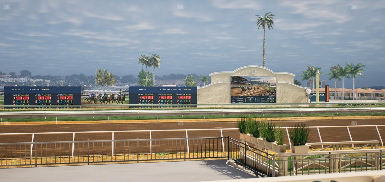 Del Mar Thoroughbred Club - Section Stretch Run Grill E Lvl 1 Tbl 32 Seat View