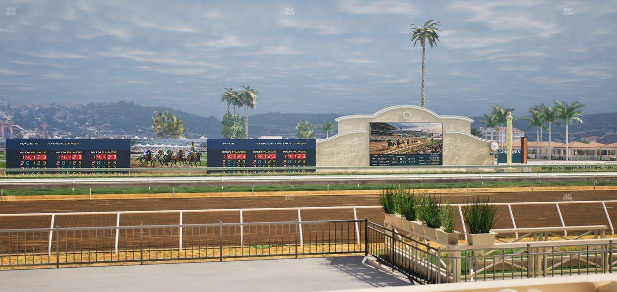 Del Mar Thoroughbred Club - Section Stretch Run Grill E Lvl 1 Tbl 32 Seat View