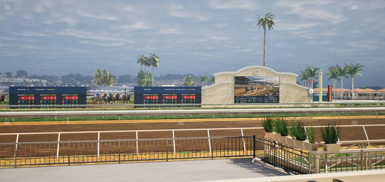 Del Mar Thoroughbred Club - Section Stretch Run Grill E Lvl 1 Tbl 33 Seat View