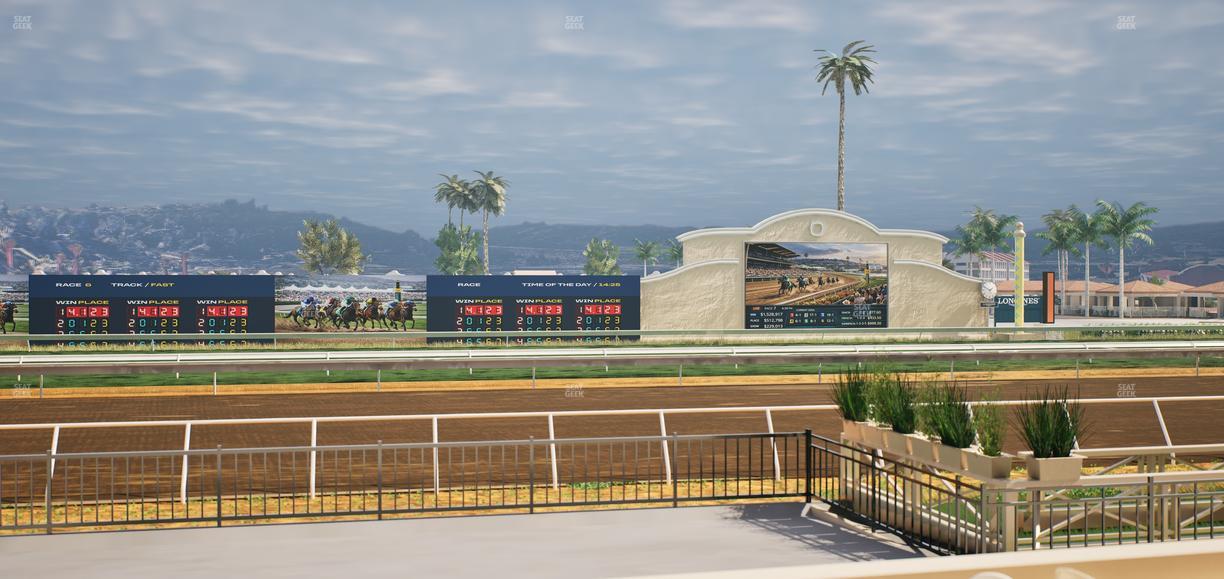 Del Mar Thoroughbred Club - Section Stretch Run Grill E Lvl 1 Tbl 33 Seat View