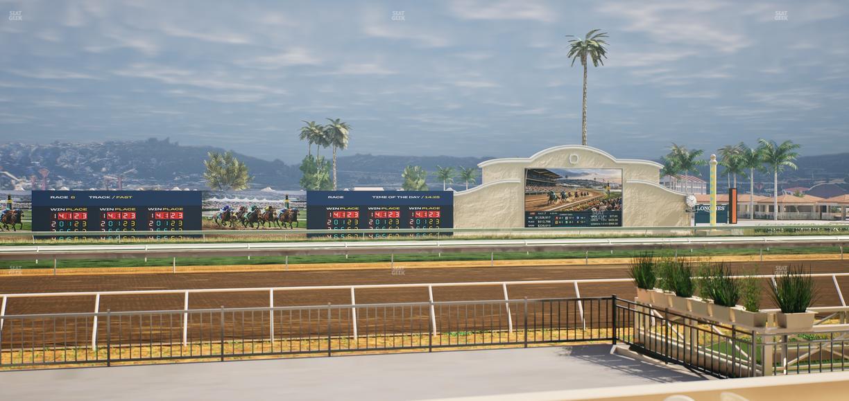 Del Mar Thoroughbred Club - Section Stretch Run Grill E Lvl 1 Tbl 34 Seat View
