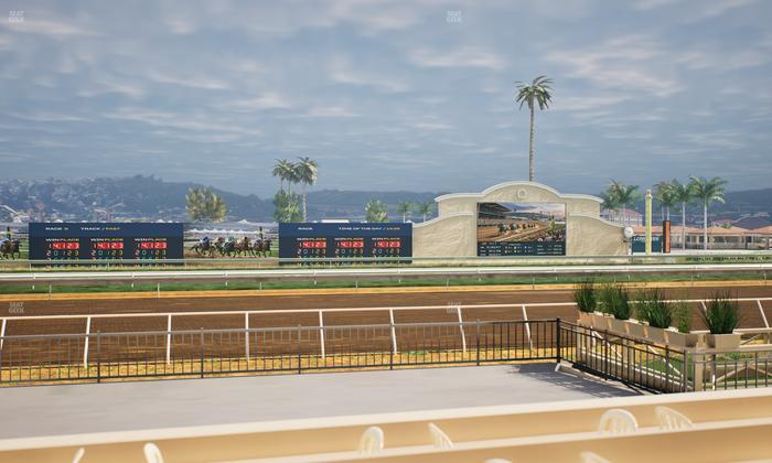 Del Mar Thoroughbred Club - Section Stretch Run Grill E Lvl 1 Tbl 34 Seat View