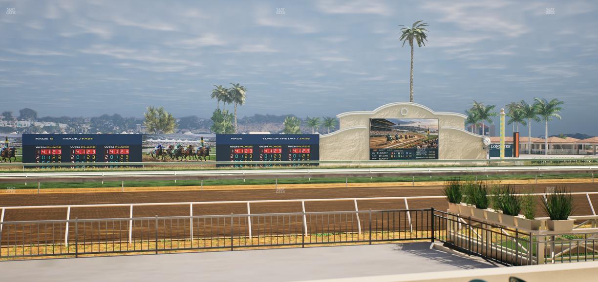Del Mar Thoroughbred Club - Section Stretch Run Grill E Lvl 1 Tbl 34 Seat View