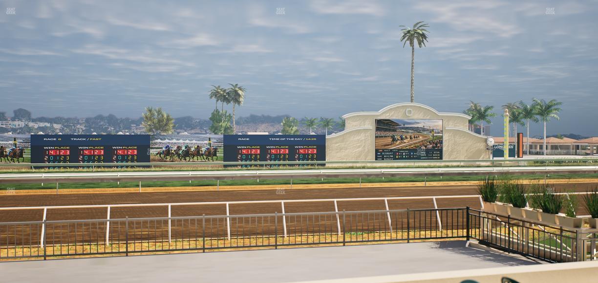 Del Mar Thoroughbred Club - Section Stretch Run Grill E Lvl 1 Tbl 35 Seat View