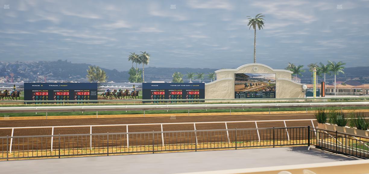 Del Mar Thoroughbred Club - Section Stretch Run Grill E Lvl 1 Tbl 36 Seat View