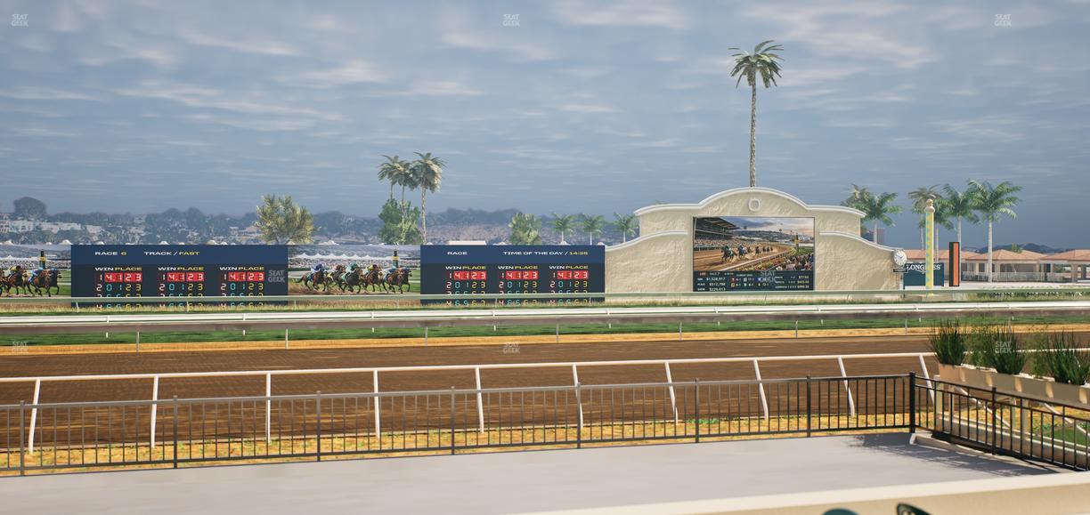 Del Mar Thoroughbred Club - Section Stretch Run Grill E Lvl 1 Tbl 36 Seat View