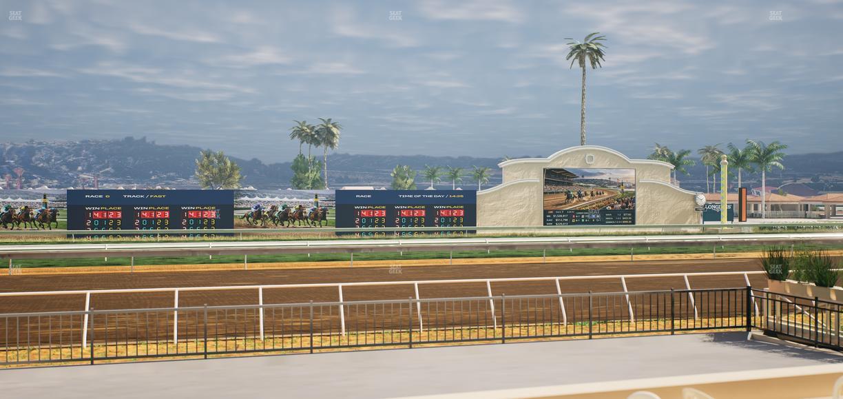 Del Mar Thoroughbred Club - Section Stretch Run Grill E Lvl 1 Tbl 37 Seat View