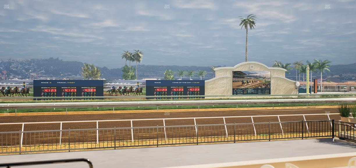 Del Mar Thoroughbred Club - Section Stretch Run Grill E Lvl 1 Tbl 38 Seat View