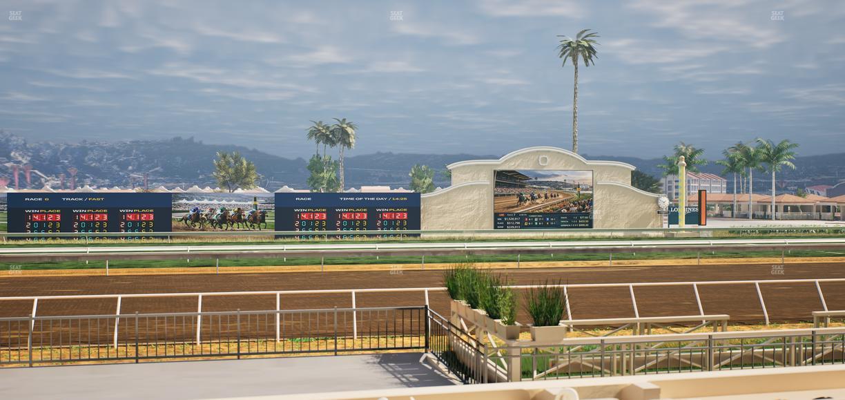 Del Mar Thoroughbred Club - Section Stretch Run Grill E Lvl 1 Tbl 41 Seat View